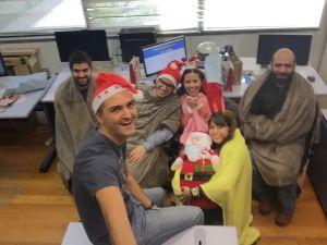 Team with new blankets