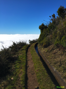 Paúl da Serra. Photo of levada walk above the clouds.