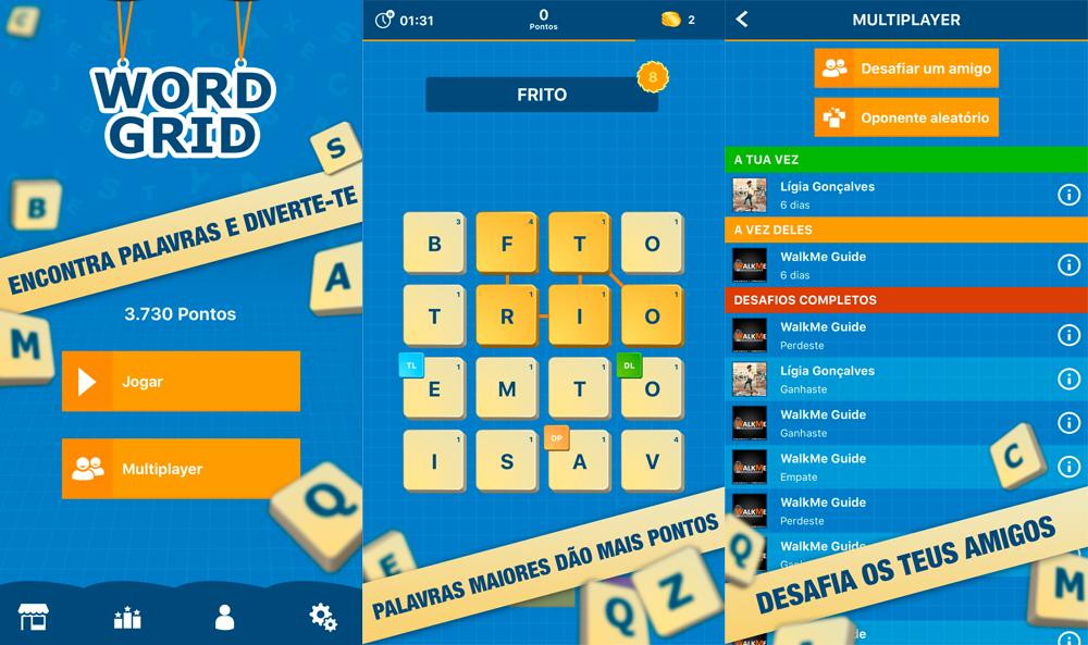 Word Grid screenshots